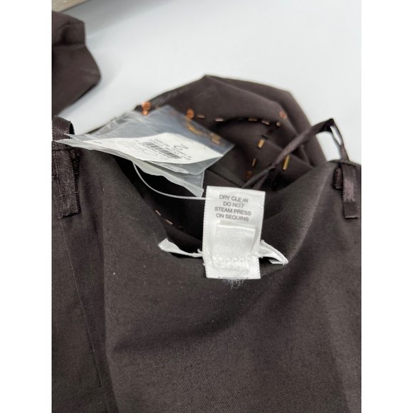 Ann Taylor Loft strapless dress 2 brown metallic beaded NWT - Picture 9 of 12